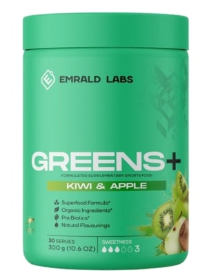 Emerald Labs Greens Powder Kiwi Apple